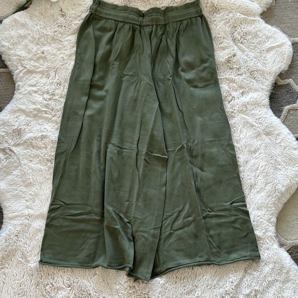 Lunya Cozy Cotton Silk Relaxed Ankle Pant Humble Green Size L - Picture 8 of 8